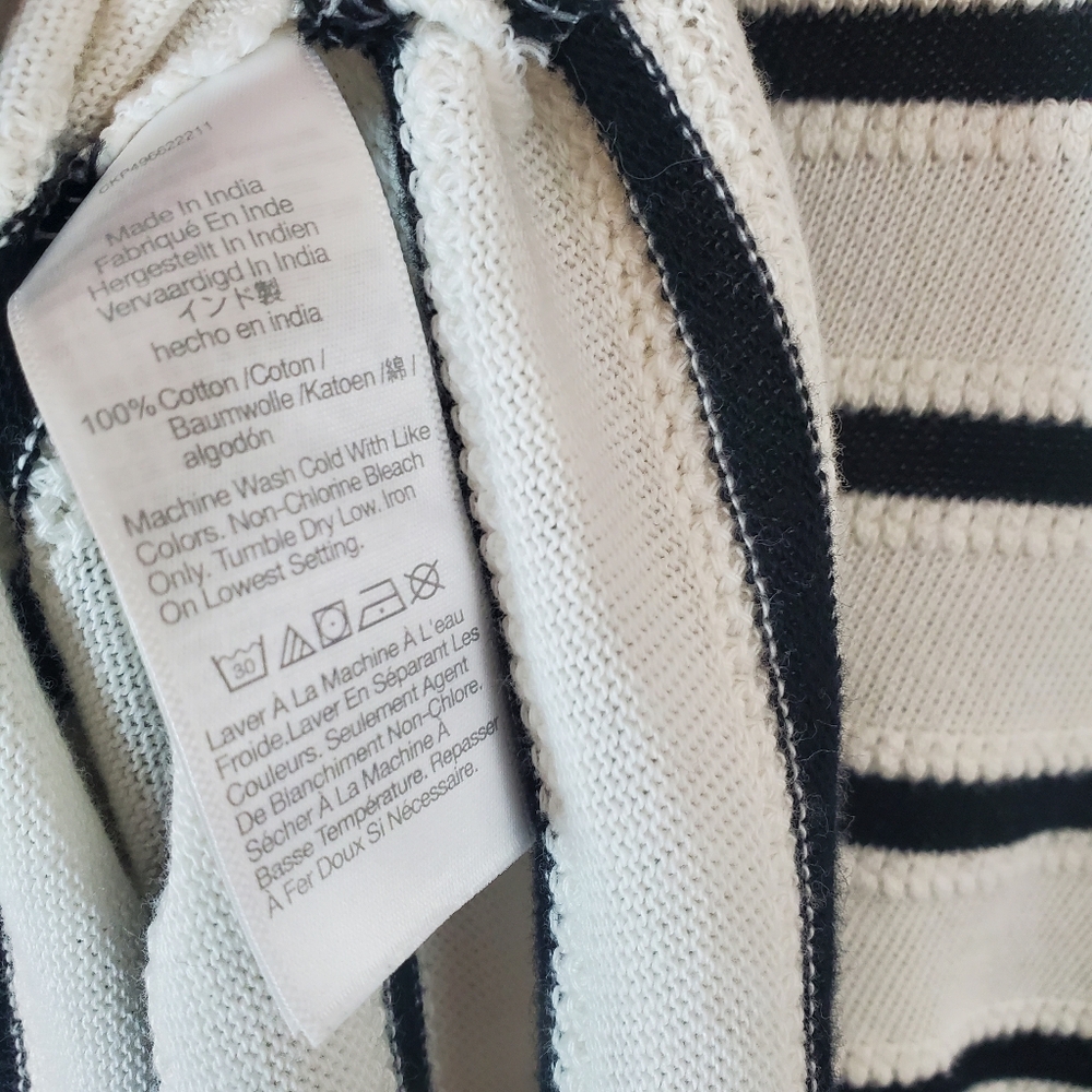 Madewell Striped Short Sleeve Polo Sweater - Picture 8 of 11